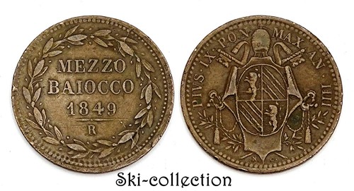 Mezzo 1849 r - baiocco),