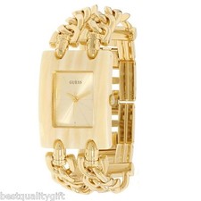Nuovo Guess Multi Filo Color Oro S/Acciaio Catena Maglie+Clacson Case Orologio