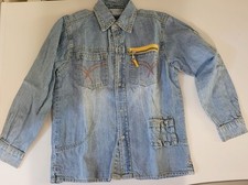 SVENDO OFFERTA Camicia di Jeans Bimbo 7/8 anni OVS Ottime Condizioni blu Chiaro