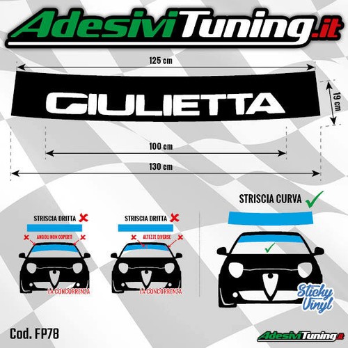 Fascia parasole giulietta - fascia,