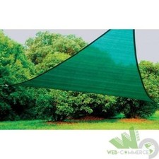 VELA OMBRA VERDE OMBREGGIANTE ARELLA TRIANGOLARE 5X5X5MT COPERTURA 185 GR/MQ