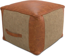 Atkinson Boho Square Pouf in