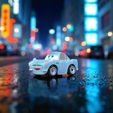 Disney Pixar Cars 2 Mini Racers On The Road Finn McMissile scatola cieca