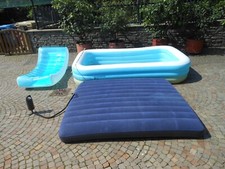 Piscina gonfiabile + poltrona splash + pompa + materassino