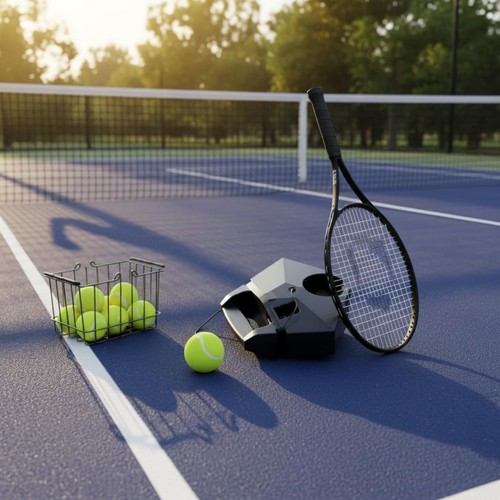 Allenatore tennis con palla - da,