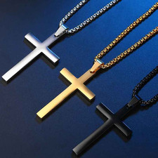 Collana uomo croce per