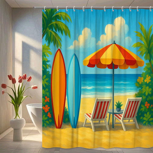Tenda doccia spiaggia colorata