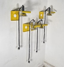 SET 4 APPLIQUE Ezio Didone MOD. Squadra ANNI 60 Ecolight LAMPADA PARETE DESIGN