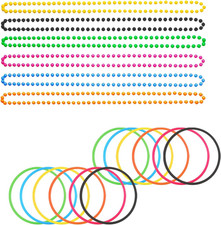 Set Di 18 Collane in Silicone