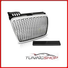 GRAU23 GRIGLIA CALANDRA ANTERIORE AUDI A4 (B7) RS-TYPE 11.04-2003-2008 ARGENTO O