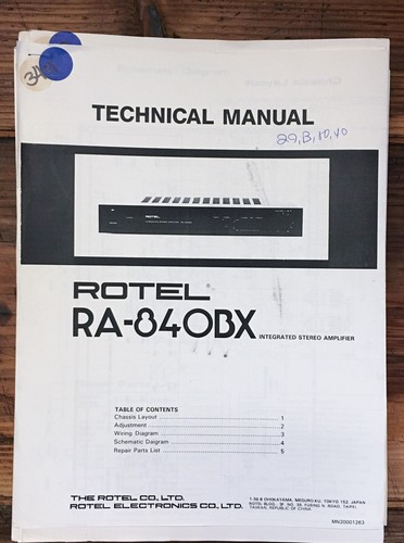 Rotel 840bx amplificatore - ra-840bx,