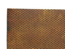 Pannello Sughero Dipinto - Effetto Mattonato 33x50 Cm - Foglio Presepe Pastori