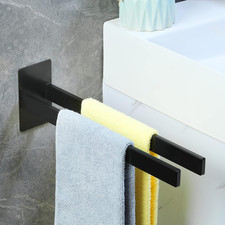 Porta Asciugamani Bagno Adesivo,Accessori Bagno in Acciaio Inox Senza Punzonatur