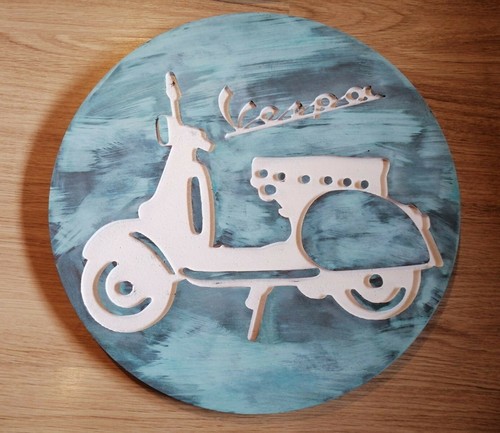 Vespa insegna targa quadro - vespa,