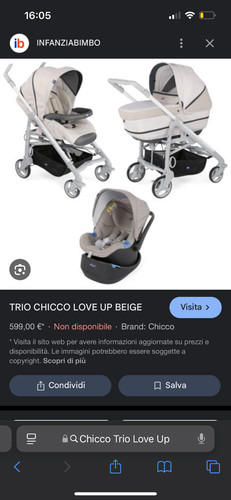 Passeggino trio chicco love - passeggino,