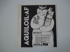 advertising Pubblicità 1961 AQUILOIL AF AQUILA PETROLI