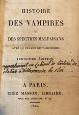 vampiri 1820 vampirismo