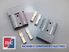 Connettore grigio 50A bipolare presa spina per batteria muletto Anderson 600V