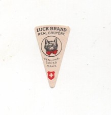 Switzerland - Vintage Cheese Label - Luck Brand Real Gruyere