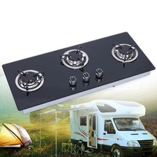 Piano cottura a gas GPL nero 3