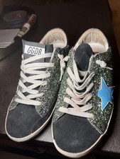 Golden Goose Verde Glitter