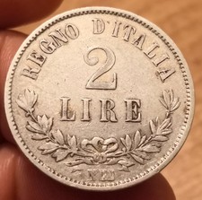 2 Lire 1863 Napoli Valore, Vittorio Emanuele II, Non Comune, BB, Rif. 8701