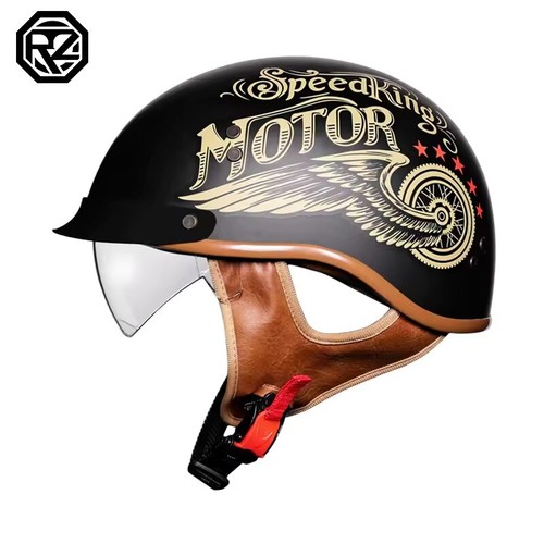 Casco moto retrò mezza - casco,