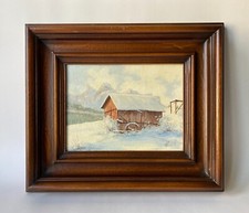 Quadro A Impressionista Paesaggio Invernale Con Neve Baviera Baden Württemberg