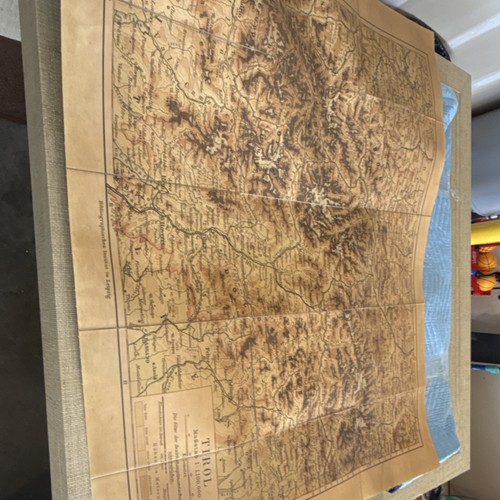 Grande mappa fisica pieghevole - grande,