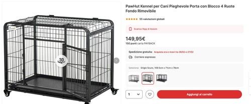 Gabbia per cani - , tg