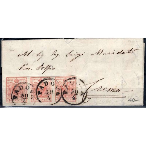 Lombardo veneto 1850 striscia - lombardo,