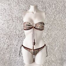 JANNE IBIZA BIKINI ETNICO NATIVI AMERICANI INDIANI D'AMERICA PIUME