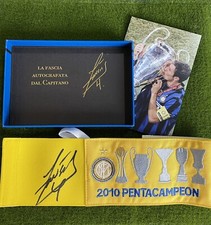 Fascia Capitano Javier Zanetti Inter Triplete 2010 PentaCampeon Autografata COA