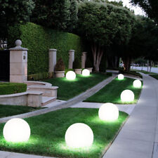 8x Set LED Solare Esterno Lampade Plug-In Luci Balcone Giardino Sfera Bianco