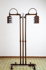 Lampada Piantana Realizzata Mano Salone Soggiorno Bar Negozio Pizzeria