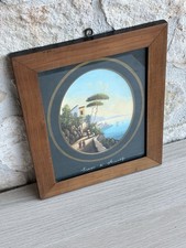 Quadro Gouache Dipinto Vintage Scorcio Di Amalfi