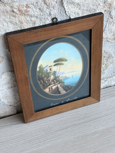 Quadro gouache dipinto vintage - gouache,