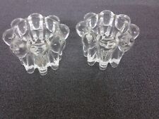 n.2 portacandele  in cristallo per pubblicità/advertising del Cognac Polignac