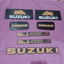 KIT ORO TARGHETTE, MODANATURE 2 COPRI FRECCIA SUZUKI SAMURAI SANTANA SJ410 SJ413