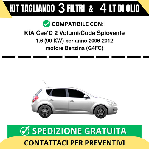 Tagliando per kia cee 2 - kia,