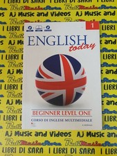 book libro ENGLISH TODAY 1 beginner level one corso di inglese IL GIORNALE (L41)