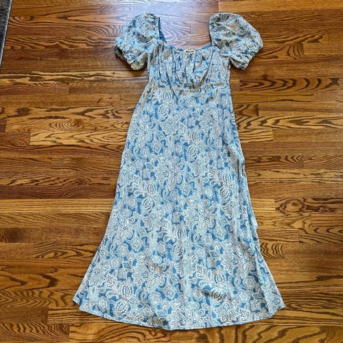 Boden abito midi blu paisley