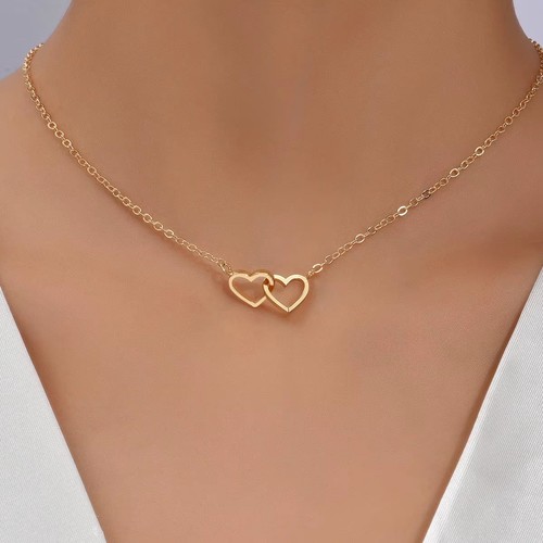 Collana catena cuore cavo