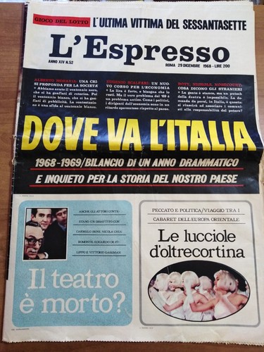 Espresso 1968 - l'espresso, 52/1968