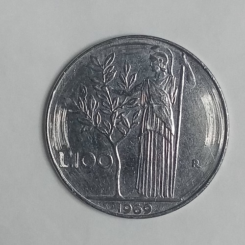 100 lire 1969 errore conio - 100,