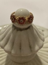 Pandora Originale Anello Tris di Margherite Rosa,m.50,placcatura in oro rosa 14k
