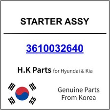 Genuine Hyundai Starter Motor
