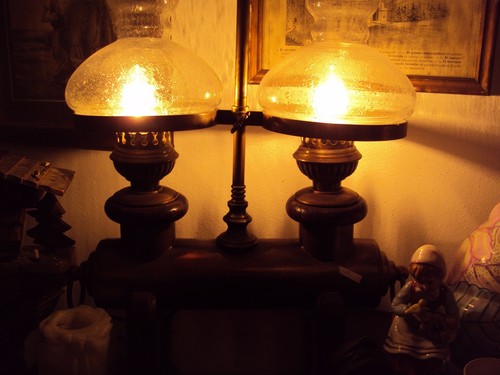 Lume lanterna ottone legno - lanterna,