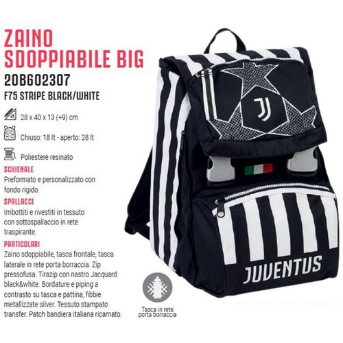 Zaino sdoppiabile juventus