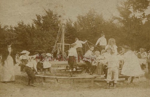 Jeux bambini giostra c1900 - giostra,
